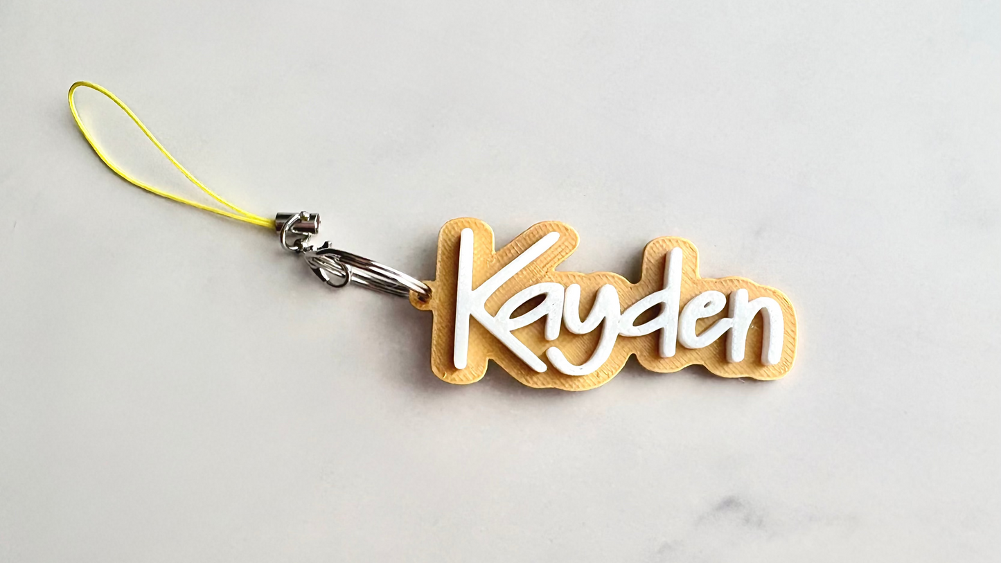 Cousins Font Keychain